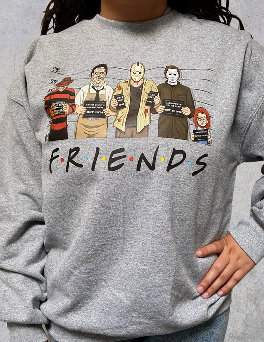Friends line up